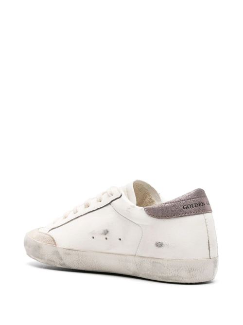 Sneaker in pelle di vitello bianca/beige/viola Golden Goose | GWF00107F00535111704